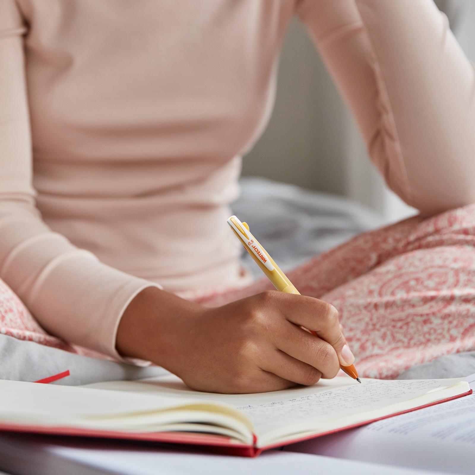 WRITECH Multi Colored Gel Pens 0.5mm 2 in 1 Assorted Color Ink Fine Point Tip Aesthetic Retractable Pen for Journaling Coloring Drawing - 8ct dealsforyoudays