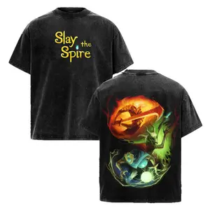 Slay the Spire 2 Game 2026 Washed Shirt Unisex Graphic Tee - Stylish Gaming Print for Deck-Building Fans, Comfortable Cotton Fit, Perfect for RPG Enthusiasts