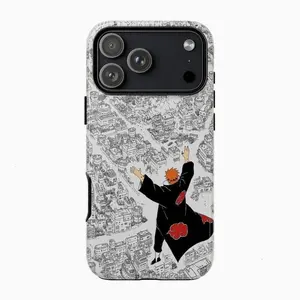 Ultimate Akatsuki Pain Shinra Tensei Anime Fan Shockproof Tough Phone Case for iPhone 11 12 13 14 15 16 17 Pro Max Plus