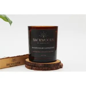 Backwoods By Candlelight  All Natural Wooden Wick Candle