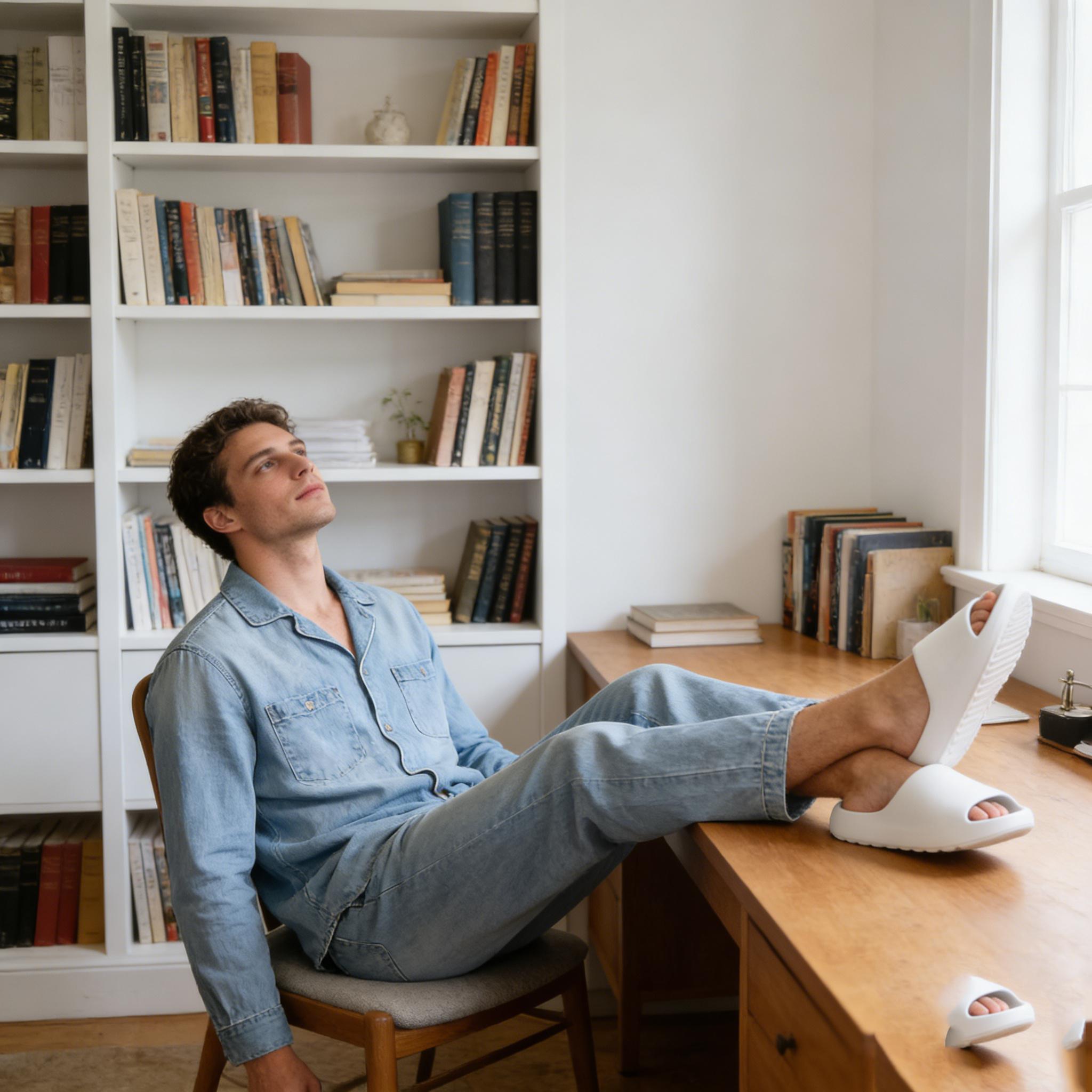 Lumubby Pillow Slippers for Women & Men Non-Slip Quick-Drying EVA Material Ultra Cushion 1.7-inch Thick Sole Breathable Anti-Slip Textured Style Shower Slides