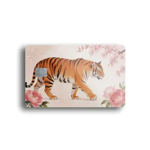 Floral Tiger Grace Card Skin