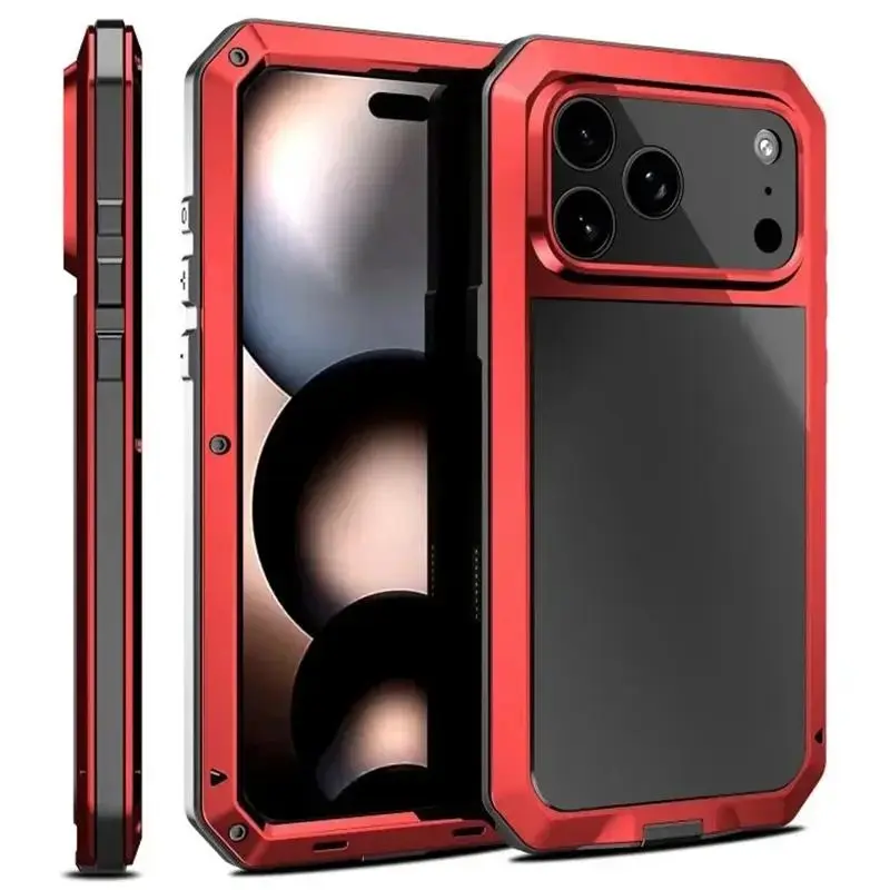 Heavy Duty Protective Cellphone Casing - IP68 Waterproof, Dustproof, Drop-Proof, Military Grade Shock Protection, 360° Full Body Cover, Magnetic Compatible, Built-in Screen Protector for iPhone X/11/12/13/14/15/16/17 Series Devices, Mobile Accessories, Se