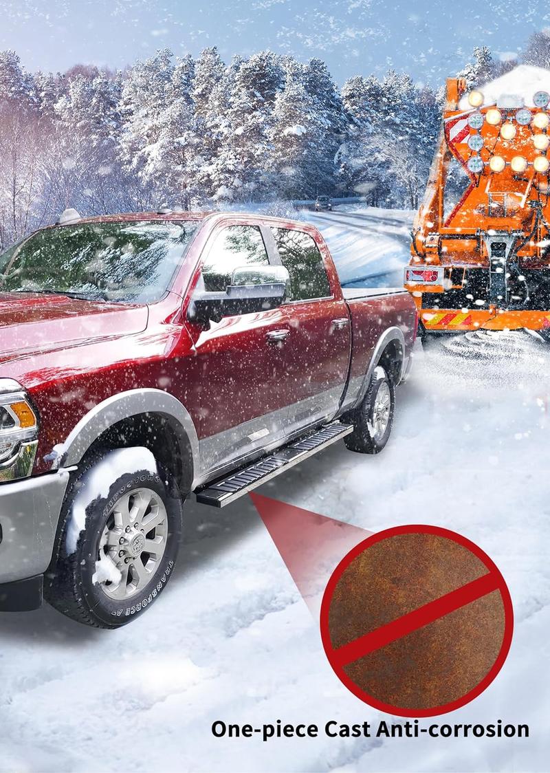 YITAMOTOR 6/6.5 inches Running Boards Compatible with 2024-2025 Toyota Tacoma Double Cab Side Step Nerf Bars with 8 Brackes Heavy Duty Aluminum Running Boards