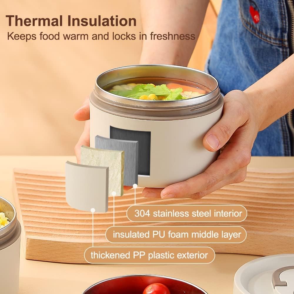 4-Layer Stainless Steel Tiffin Box with Insulated Carry Bag – Stackable Metal Meal Prep Container, Leak-Resistant Portable Food Storage System for Adults & Kids