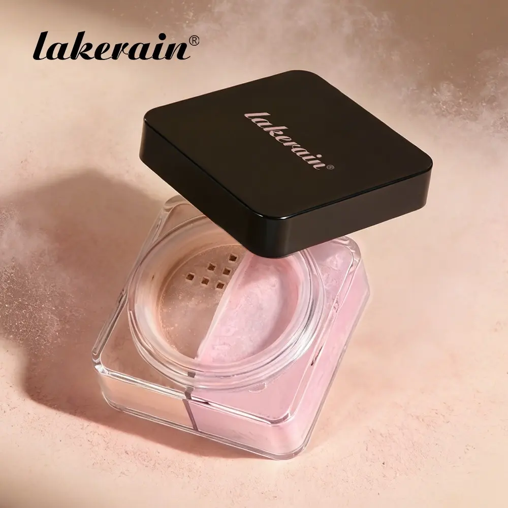 Lakerain Loose Bake Powder, Face Powder, Matte Finishing Powder, Perfect Baking for Flawless Look and Matte Finish, Lightweight, Translucent & Soft Focus Makeup, Cosmetic Setting Powder Blurs Pores & Absorbs Oil, Two Shades to Correct & Even Tone