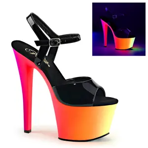 Women's Stylish Platform High Heels, Rainbow-309UV Footwear