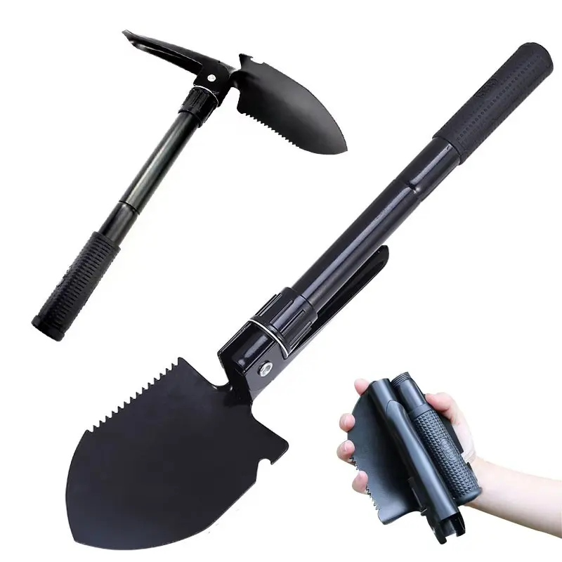 Multi-Functional Folding Shovel for Camping, Hiking, Gardening, Fishing, Backpacking, Snowy Conditions, Portable Outdoor Tool, Versatile Tool, Survival Shovel, Survival Equipment, Multifunctional Equipment