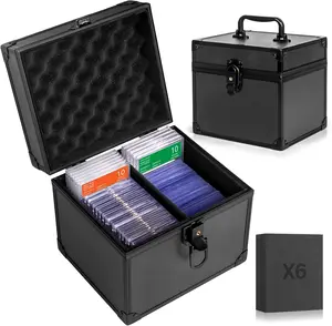 Graded Card Storage Box, Top Loade Storage Case, Sports Trading Card Box, Cards Slab Case PSA MTG CSG BGS SGC Magnetic Holder, Waterproof Carrying Collector Storage Boxes