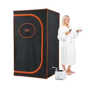 VEVOR Portable Steam Sauna Tent Full Size,  , 1000W Personal Sauna Blanket Kit for Home Spa, Detoxify & Soothing Heated Body Therapy, Time & Temperature Remote Control With Floor  Mat