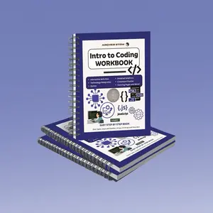 Intro to Coding Book - Java Course Computer Science Beginners Workbook