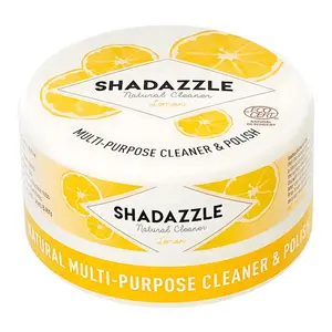 Shadazzle Natural Super Cleaning Paste and Polish with Scrub Sponge – Eco friendly Multi-purpose Cleaner