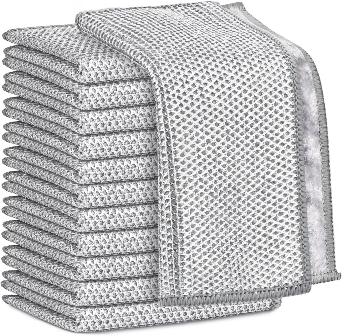 10pcs Upgraded Thickened Non-Scratch Wire Washcloths, Multipurpose Reusable Kitchen Cleaning Supplies, Premium Scrubbing Rags Kitchen Gadgets