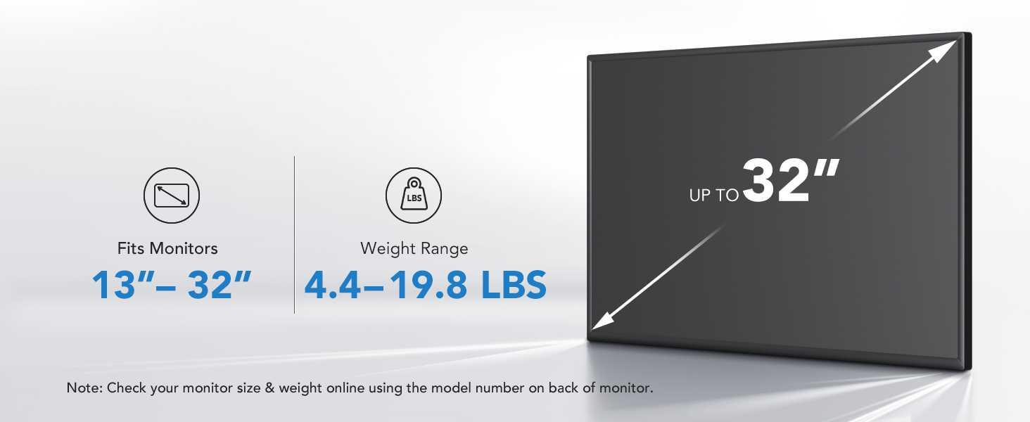 HUANUO Dual Monitor Arm Adjustable Gas Spring Monitor mount for Gaming and Home Office Setups, Monitor Arm hold up to 30" with 19.8 lbs Max Weight and C-Clamp or Grommet Hole Mounting