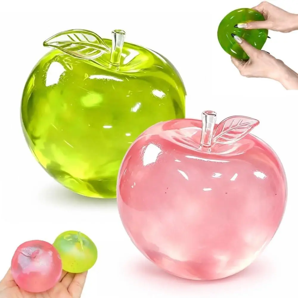 Maltose Apple Squishy,Slow Rising Stress Relief, 2026 Apple Shaped Squeezes Balls, Soft Cute Fruit Anxiety Relief for Office Home Travel