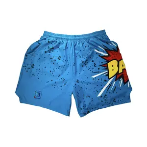 BANGer Blue Go-FD Athletic Shorts — Dry Fit