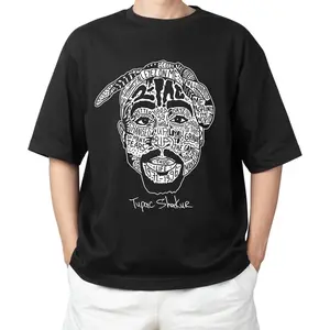 shirt depicting the 2Pac journey, classic Tupac print shirt, Tupac Shakur album shirt, 90s merchandise, rapper shirt