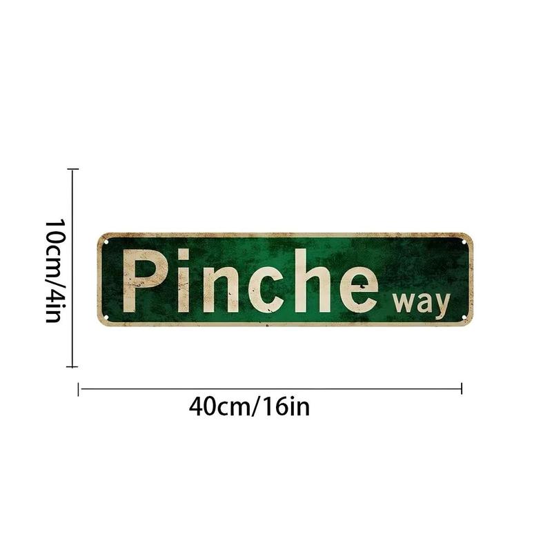 Funny Spanglish Vintage Wall Decor (4x16 Inch) - Humor Aluminum Sign Wall Art, for Porch, Home, Bar, Garden & Patio, Easy-Hanging Indoor/Outdoor Decoration, Family Gift, Classic Stop Sign