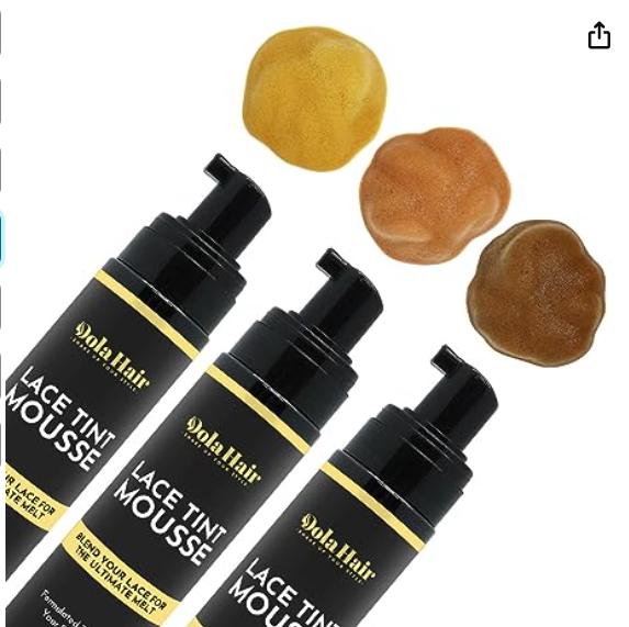 Dolahair Lace Tint Mousse For Wigs Tint Foam Melting Mousse For Lace Front Wig Install Kit Knots Bleaching With 2 Melting Band Lace Glue Adhesive
