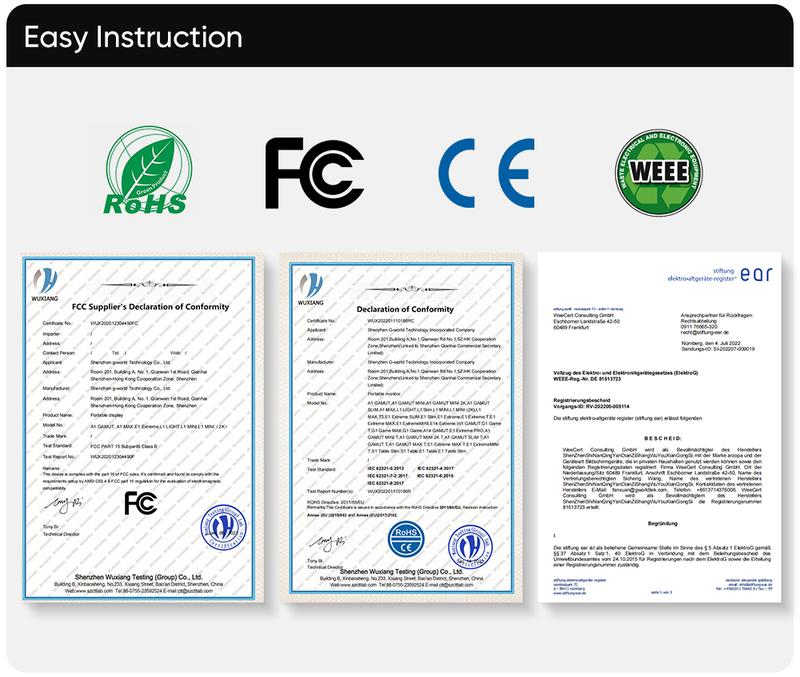 ARZOPA Portable Monitor FHD 1080P Ultra-Slim Portable Laptop Monitor IPS Display for PC MAC Phone Xbox, PS5 - USB C & HDMI Connectivity Remote Work
