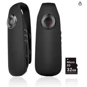 Mini Body Camera with Audio and Video Recording, HD 1080P Bodycam, Small Personal Police Body Cam, Clip on Wearable POV Camera with 32G SD Card, Motion Detection, Loop Record