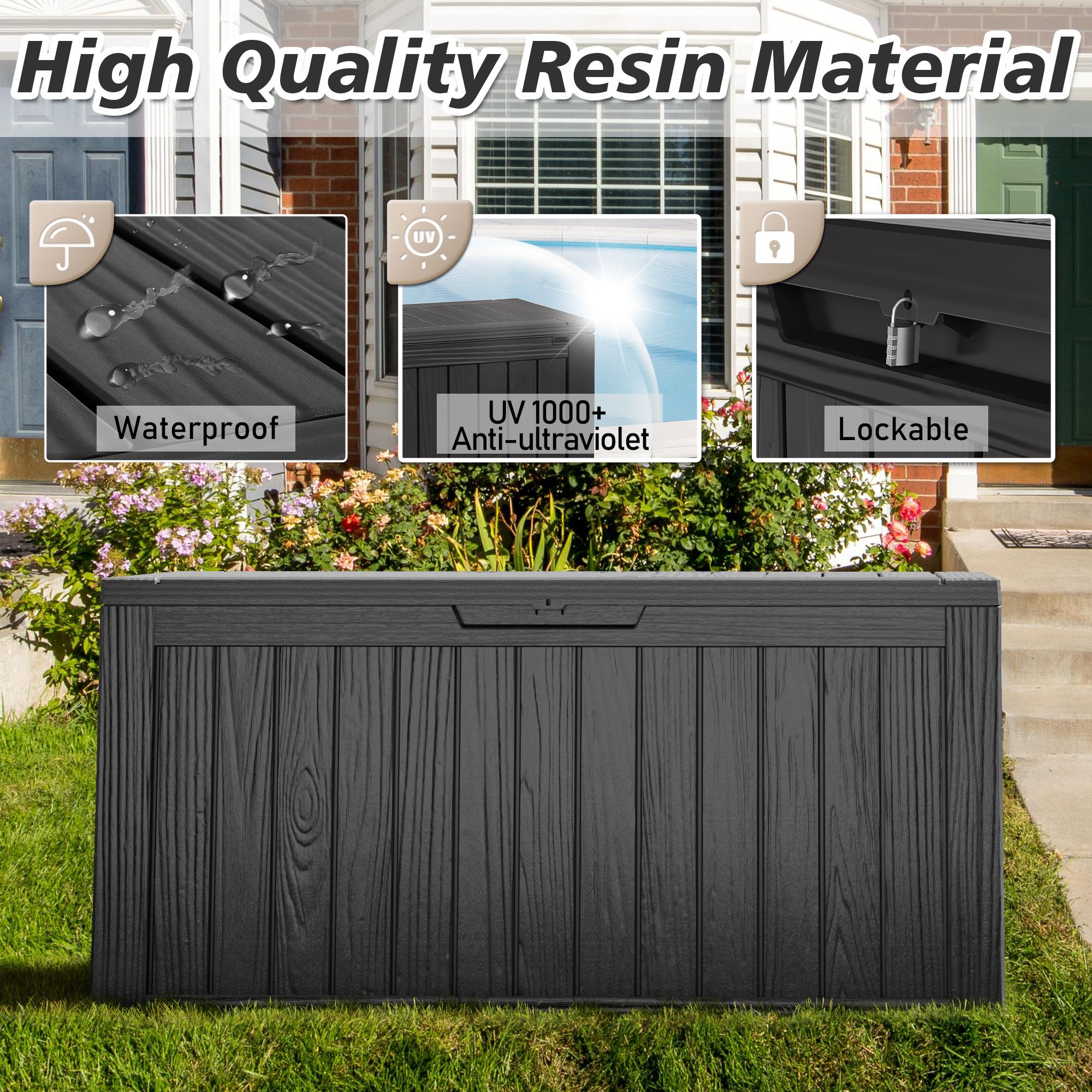 72-Gallon Storage Bin, Resin Material, Waterproof & UV-Resistant, Organizer for Garage, Warehouse, and Patio 72-Gallon Storage Bin, Resin Material, Waterproof & UV-Resistant, Organizer for Garage, Warehouse, and Patio