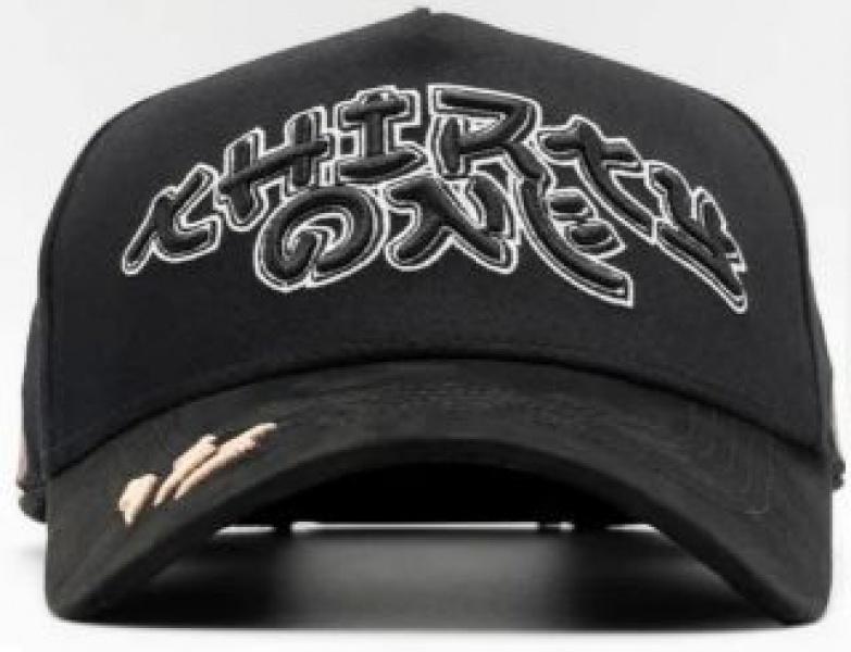 Barbas Hats Chrome Rose Gold – Premium Black Adjustable Snapback with 3D Chrome Metal Crosses, Trendy Streetwear Baseball Cap