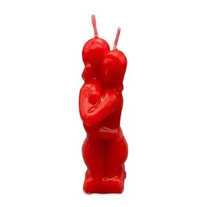 Red Lovers Figure Candle 5 Inch Hoodoo Love Drawing