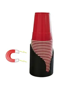 Disposable Cup Magnetic Holder Durable Plastic Wall-Mount Holder with Magnetic or Screw-In Options for Metal Surfaces Multi-Purpose Storage Flexible Mounting Options Durable & Sturdy Design