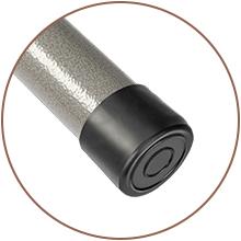 VINGLI 23.5/32" Plastic Folding Round Table Bar Height, HDPE Matrial with Gray Metal Finish, High Top Table for Outdoor Party, Cafes, Restaurants, Backyard, Dining Room, Wedding Event,1 Pack, White/Black