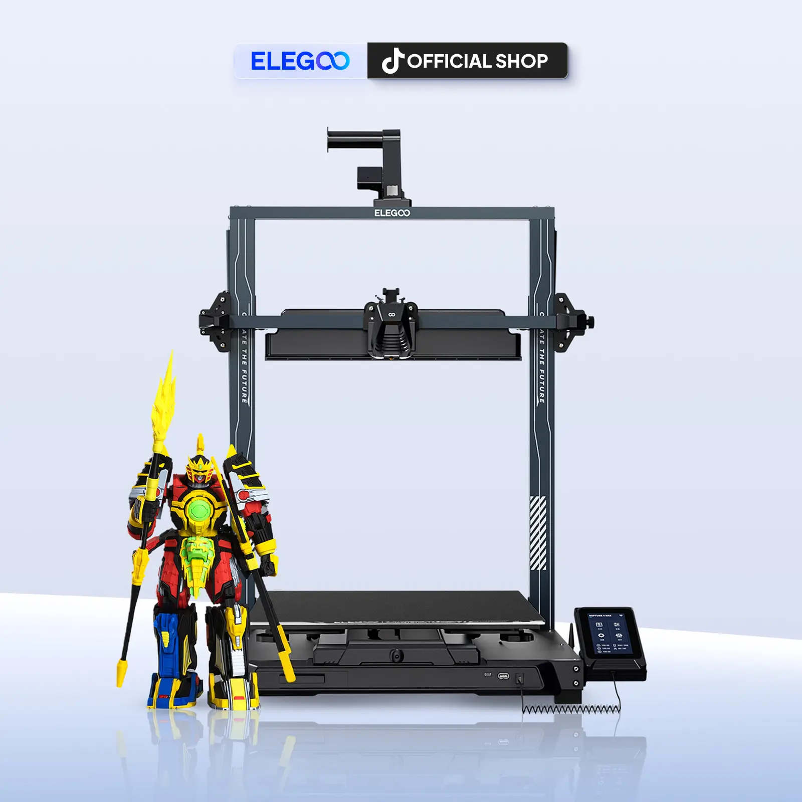 ELEGOO Neptune 4 Max 3D Printer - 500mm/s Fast Printing Speed, 300°C High-Temp Nozzle, Auto Leveling, Direct Drive Extruder, 420x420x480mm Large Build Volume, TPU Compatible, No WiFi/LAN (Computers & Office 3D Printing Supplies), Nylon tiktokshopbacktosch