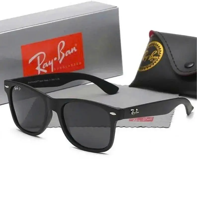 Ray-Ban Rectangle Polarized Sunglasses for Men & Women | UV400 Metal Frame Driving Fishing Travel Outdoor Eyewear