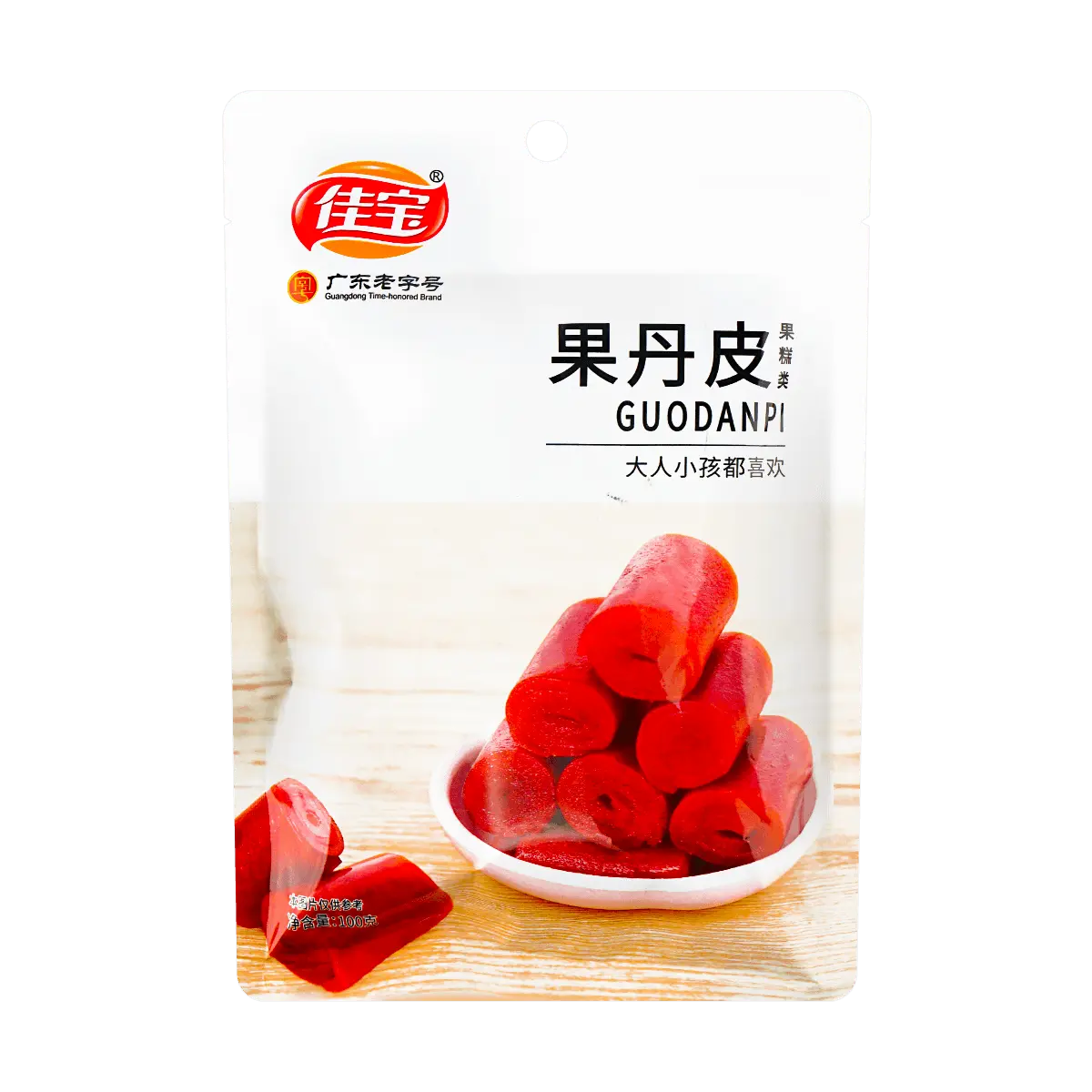 JIABAO Hawthorn Fruit Leather 100g - Sweet & Sour Snack, Appetizer, Traditional Chinese Confectionery