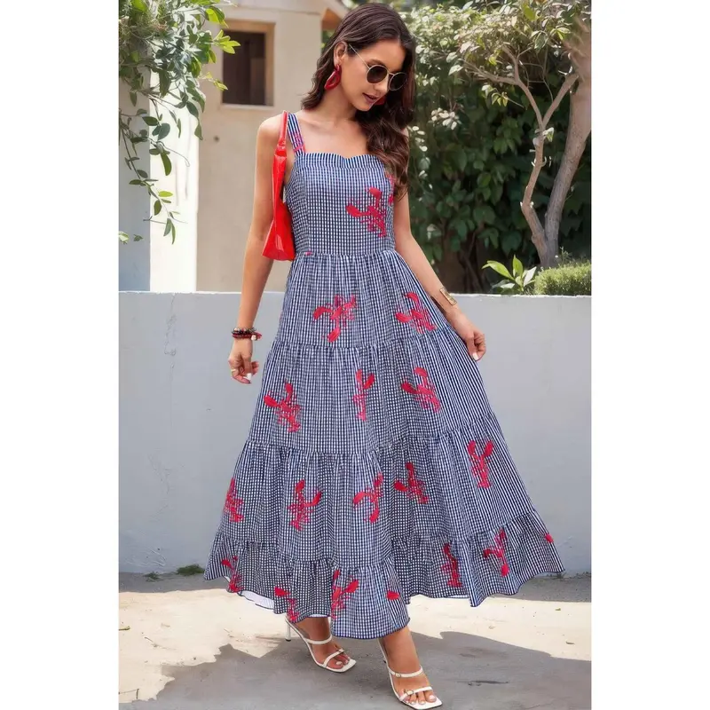 white christmas dresses Feeling Your Best Blue Lobster Dress – Shop the Mint