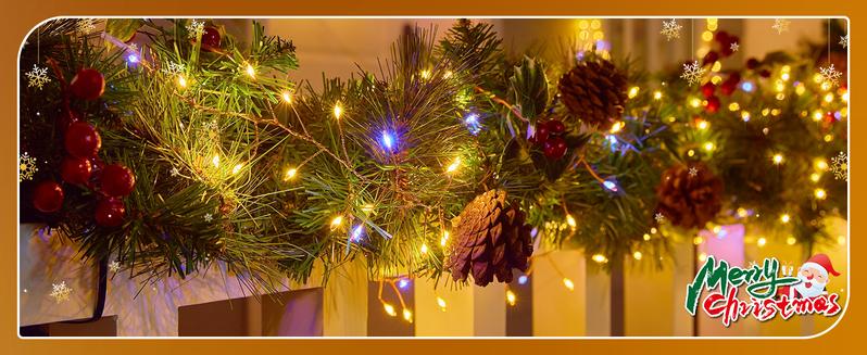 Fairy Lights Battery Operated, 4Pack Total 480LED 40FT Battery Operated Christmas Lights with Timer, Waterproof Starry Firefly Light for DIY Wreath Indoor Outdoor Christmas Decorations