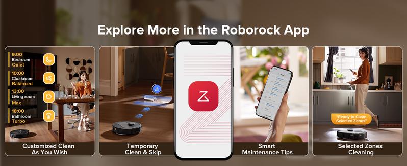 Roborock Qrevo Series Robot Vacuum and Mop, 10,000Pa suction, Self-Drying, Auto Mop Washing, Self-Emptying & Refilling, 10mm Mop Lifting, Smart Obstacle Avoidance (QV 35S) #TikTokShopJumpstartSale