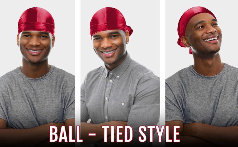 Silky Durags for Men Wave Pomade Strong Hold Easy Wash 360 Wave Turban Hats Workout Hat