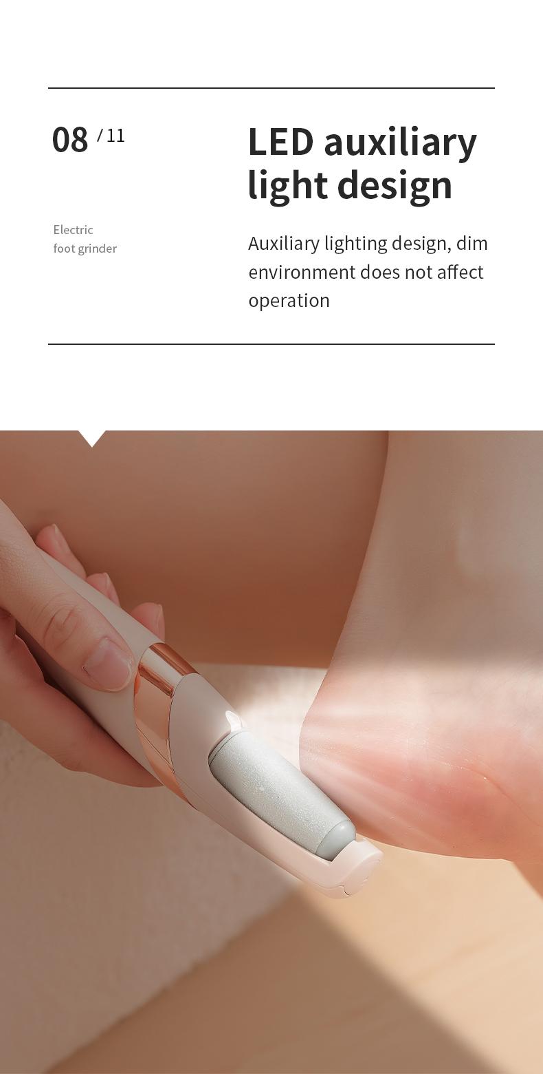 Electric Feet Callus Remover,Portable Electronic Foot File Pedicure Tools,Waterproof Foot Scrubber File,Pedi Foot Care for Dead,Hard Cracked Dry Skin Manicure Nail Nail Care Cutics Nail Art