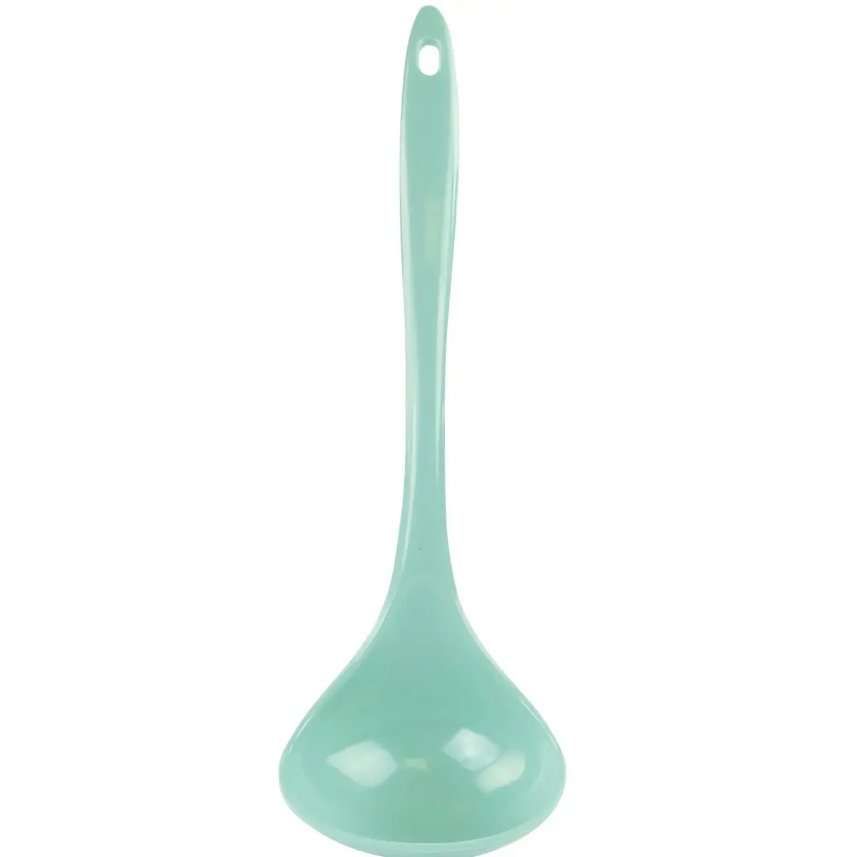 Reston Lloyd Seafoam Colorful Plastic Kitchen Ladle - Long Handle, Heat-Resistant, Dishwasher-Safe Essential Cookware Utensil