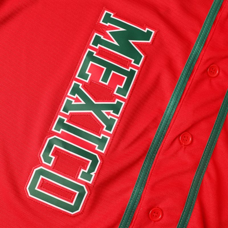 Mexican Pride Baseball Jersey for Men Eagle & FlagButton-Down Dia de la Independencia Edition Virgen deGuadalupe Inspired Authentic Mexican Baseball ShirtVintage Sports Uniform Breathable