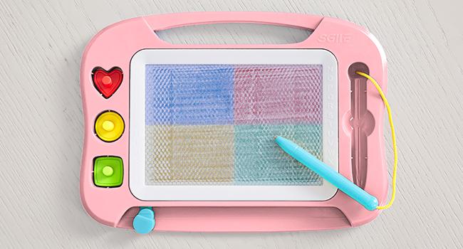 SGILE Magnetic Drawing Board for Kids with Magnet Pen and Three Stamps - Educational Learning Toy&Gift for Toddlers，Regalo