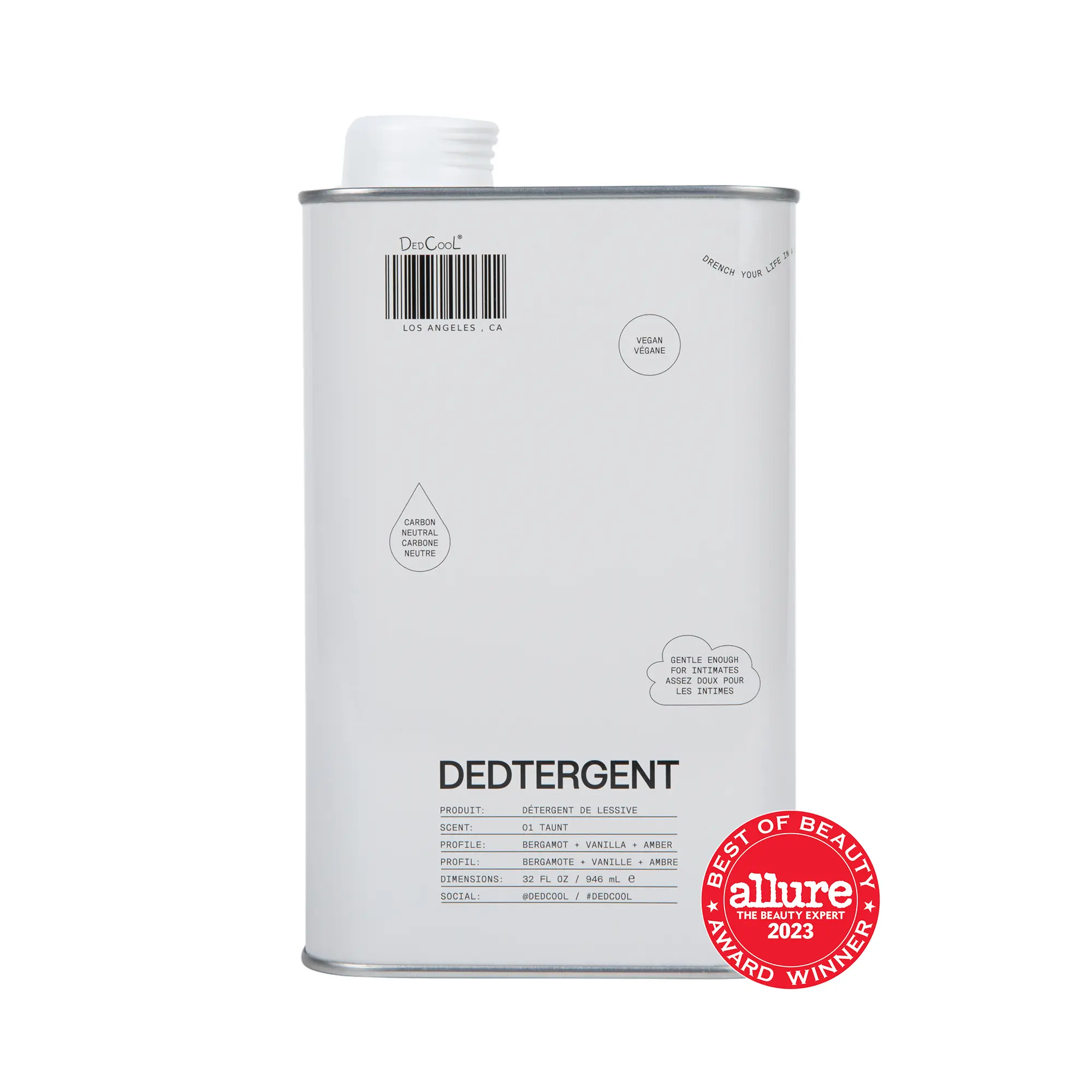 DedCool Dedtergent Liquid Laundry Detergent in Taunt | Natural & Multi-Purpose Luxury Detergent With Up to 60 Washes