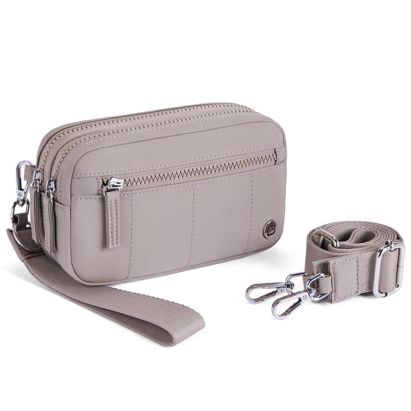 POIUGOYA RFID Crossbody Bag for Women Wristlet Keychain Wallet Purse ...