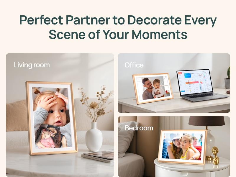 ARZOPA Digital Photo Frames Free Unlimited Cloud storage Share Unlimited 120s Videos Photos Anywhere Touch Screen WiFi Digital Picture Frame Smart Frame Video Frame Decor