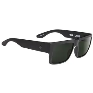 Spy Optic CYRUS Sunglasses - MATTE Black / HAPPY Gray Green Lens
