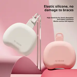Portable Silicone Oral Storage Case - Multi-Use for Mouthguards, Orthodontic Aligners, and Pacifiers