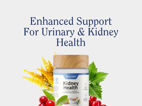 Snap Supplements - Kidney Health Support - Natural Kidney Cleanse Detox & Repair Formula - 15+ Active Ingredients