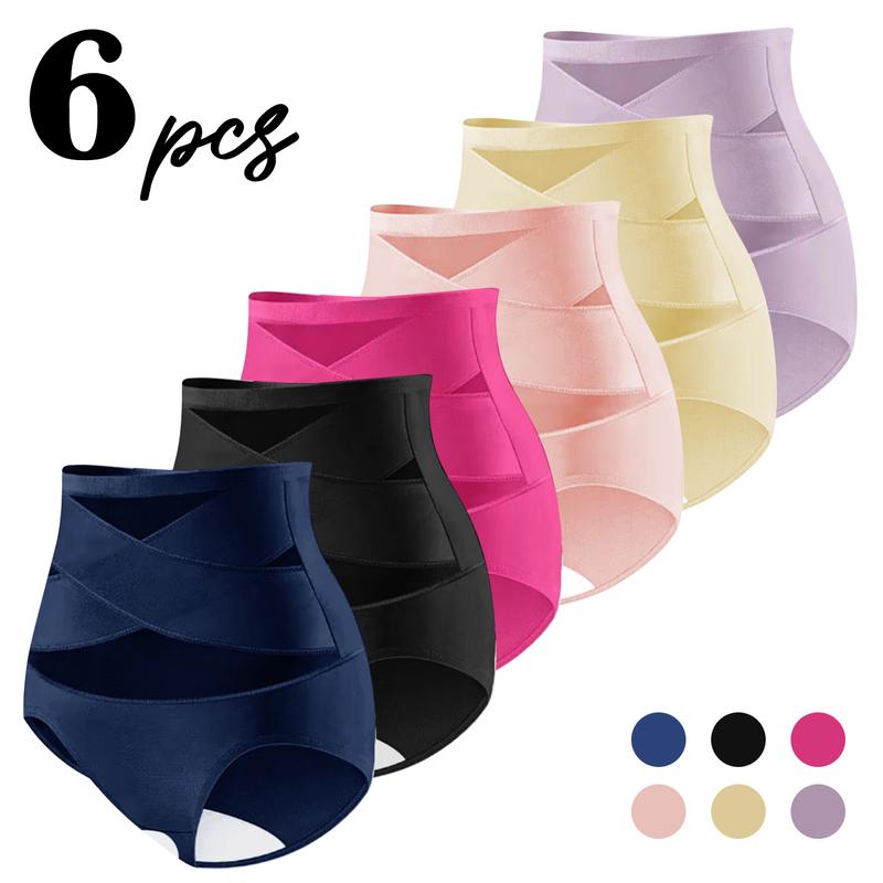Multiple Pack Women's Shapewear Panties Seamless Silky Mesh Fabric Tummy Control Waist Cincher Butt Lifter Breathable Daily Basic Underwear Comfortable Skin Friendly A Must Have Foundation Piece For Autumn And Winter Women's Christmas Clothing lenceria