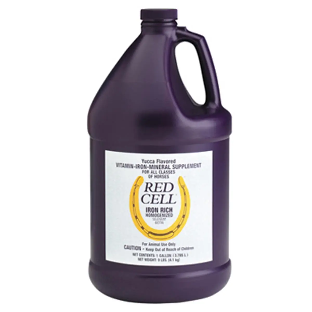 Red Cell Equine High-Performance Vitamin-Mineral Supplement Gel - Homogenized for Max Consistency, Palatable Yucca Flavor, 1 Gal (9.5 lbs) Equestrian Care Product