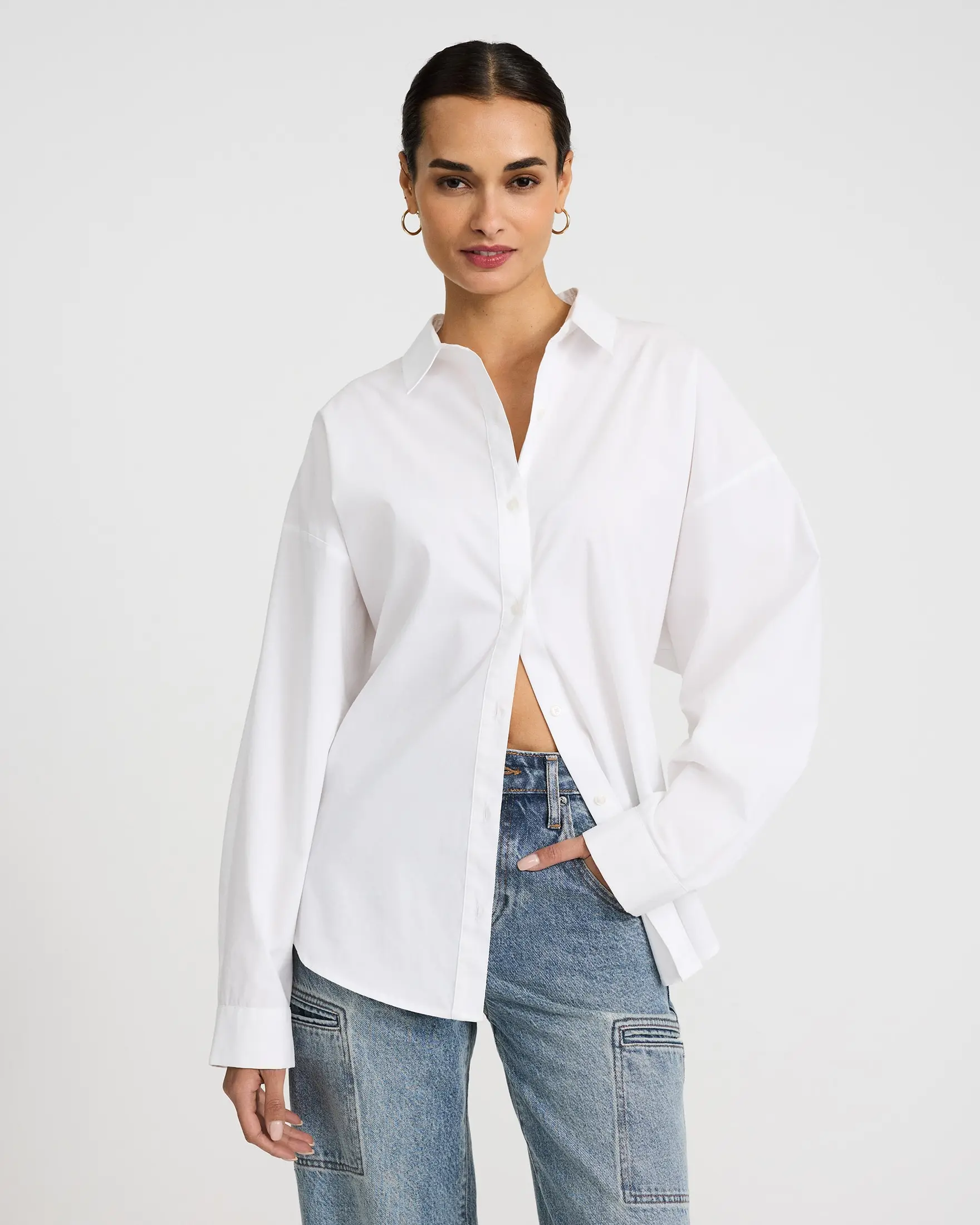 express stretch dress shirts Slim Solid Wrinkle-resistant Everyday Performance Dress Shirt